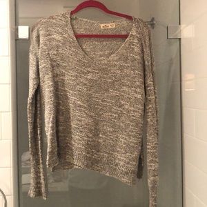 xs/s grey charcoal loose v neck sweater